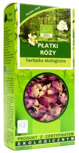 HERBATKA Z PŁATKÓW RÓŻY BIO 20 g - DARY NATURY