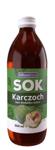 SOK Z KARCZOCHA 100 % 500 ml - NATURAVENA