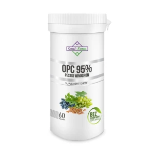 PESTKI WINOGRON EKSTRAKT 95 % OPC (450 mg) 60 KAPSUŁEK - SOUL FARM