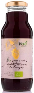 SYROP MALINOWY SŁODZONY CUKREM TRZCINOWYM BIO 300 ml - VERO