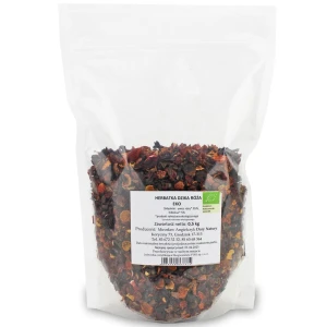 HERBATKA DZIKA RÓŻA Z HIBISKUSEM BIO 500 g - HORECA (DARY NATURY)
